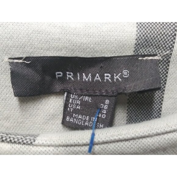 PRIMARK Beige Checkered dress Career Shift US 4 UK 8 English-style Pockets EUC - Picture 5 of 9